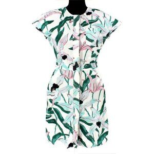 Tory Burch Printed Cotton Shirtdress Sz 6